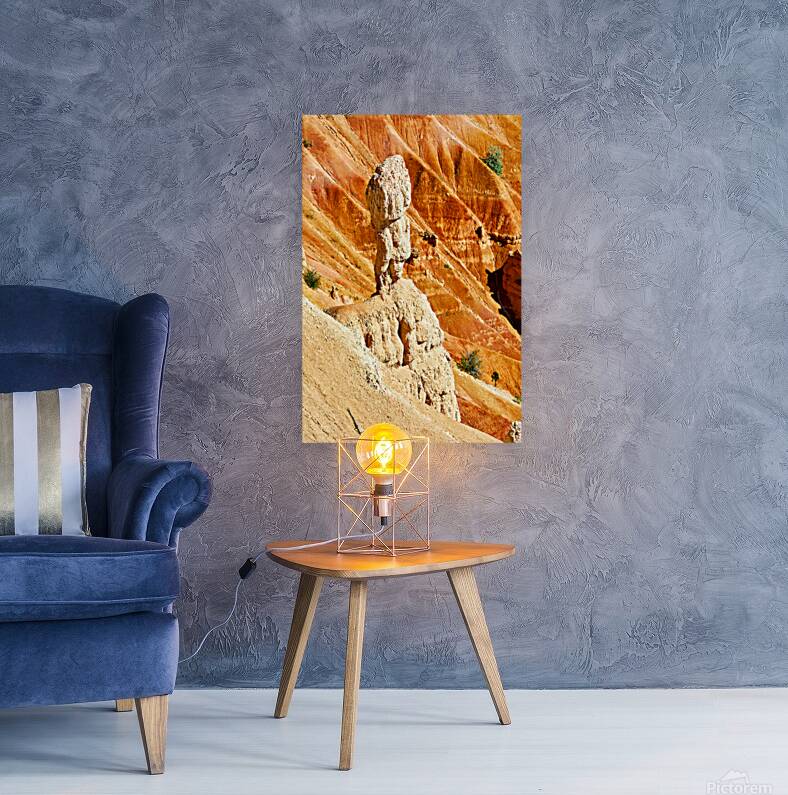 View of hoodoo rock at Inspiration Point in Bryce Canyon Park Reproduction