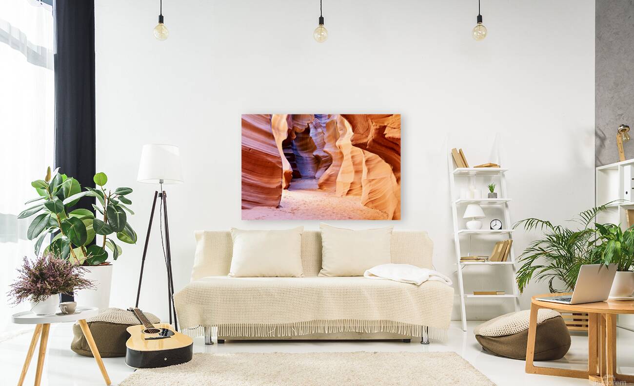 Explore Antelope Slot Canyon in Utah during daylight hours Reproduction