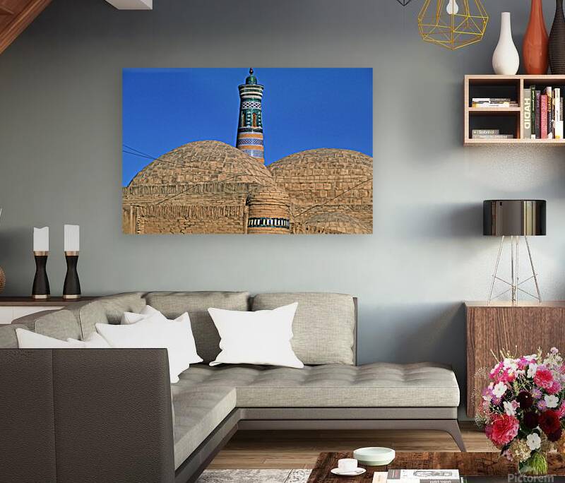 Exploring the historic architecture of Khiva in Uzbekistan Reproduction