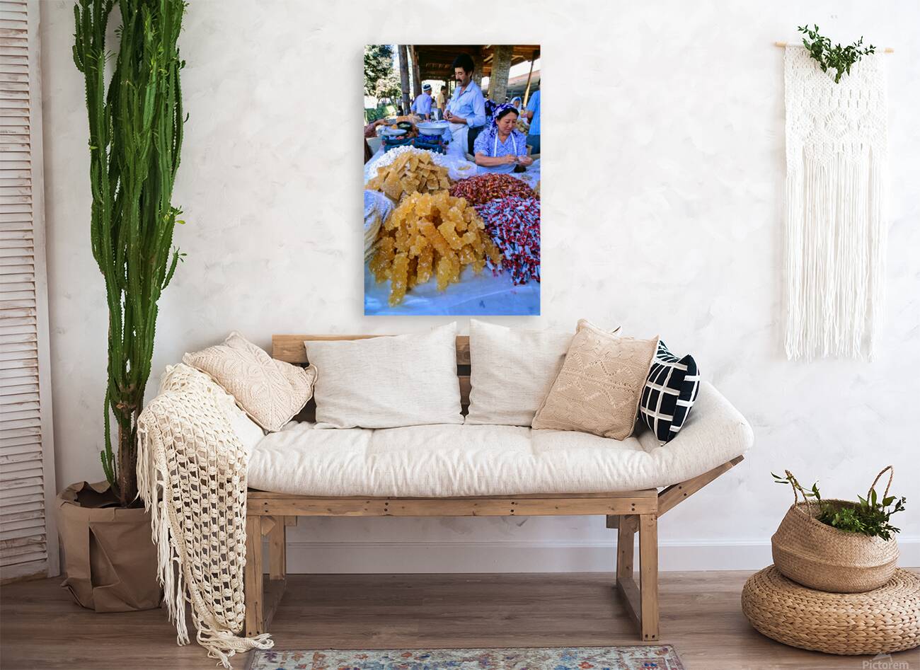 Cooks prepare sweets at a market in Samarkand Uzbekistan Reproduction