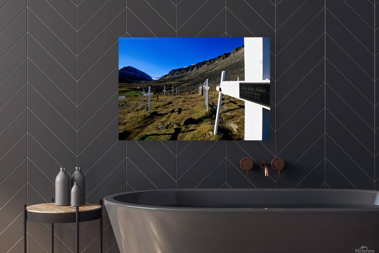 Memorial site in Longyearbyen Svalbard Archipelago Norway Reproduction