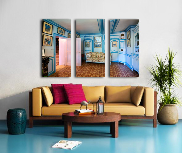 Explore Monets house in Giverny for design inspiration Split Canvas print
