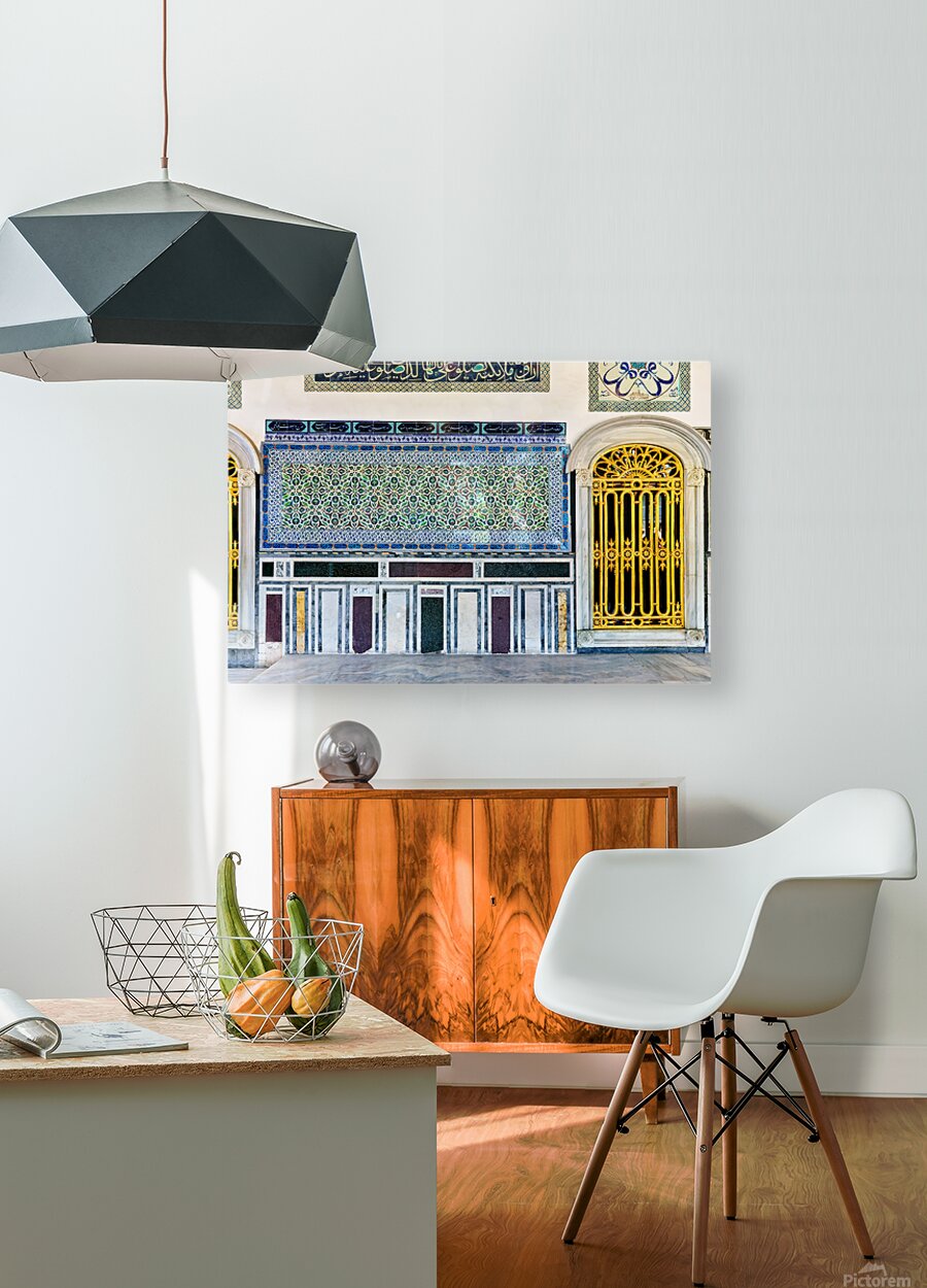 Exploring the ornate wall design in Topkapi Palace Istanbul  HD Metal print with Floating Frame on Back