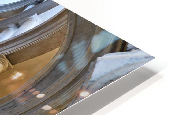 Staircase design in Galleria Nazionale dArte Antica in Rome – HD Metal Print 2