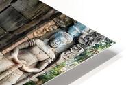 Statues at the entrance of the jungle temples of Ta Prohm. Siem Reap. Cambodia HD Metal print