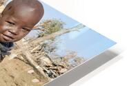 Namibia. A mother and her son in a Himba Village in Kunene Region HD Metal print