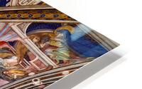 Foligno Umbria Italy. Frescoes at Trinci Palace Palazzo Trinci a patrician residence and museum. HD Metal print