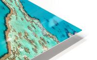 Aerial view of Heart Reef Great Barrier Reef Australia. HD Metal print