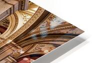 Opulent grand staircase in a historic opera house. HD Metal print
