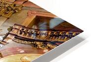 Stunning Baroque church interior rich with gold and religious a HD Metal print