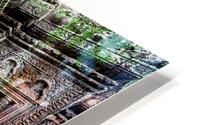 Angkor temple ruins consumed by nature. HD Metal print