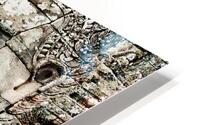 Serene stone faces adorn ancient Cambodian temple. Impression metal HD