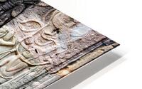 Ancient stone bas reliefs depicting figures and decorative eleme HD Metal print