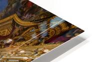 Visitors explore the Palace of Versailles Hall of Mirrors HD Metal print