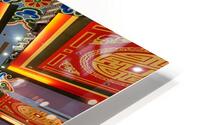 Festive decorations in Chinese themed indoor setting in Dubai HD Metal print