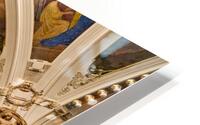 Ornate theater interior with murals sculptures and balcony. HD Metal print