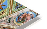 Frescoes in Raphael rooms at Vatican Museums in Rome HD Metal print