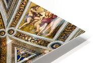 Frescoes of Raphael rooms at Vatican Museums in Rome HD Metal print