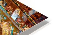 Cappella Palatina in Palermo shows detailed frescoes and archite HD Metal print