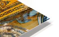 View from interior of Hagia Sophia Grand Mosque in Istanbul HD Metal print