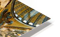 Visitors explore Hagia Sophia Grand Mosque in Istanbul HD Metal print
