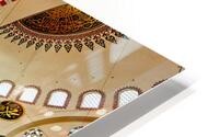 Ceiling light fixtures in Istanbuls Suleymaniye Mosque HD Metal print