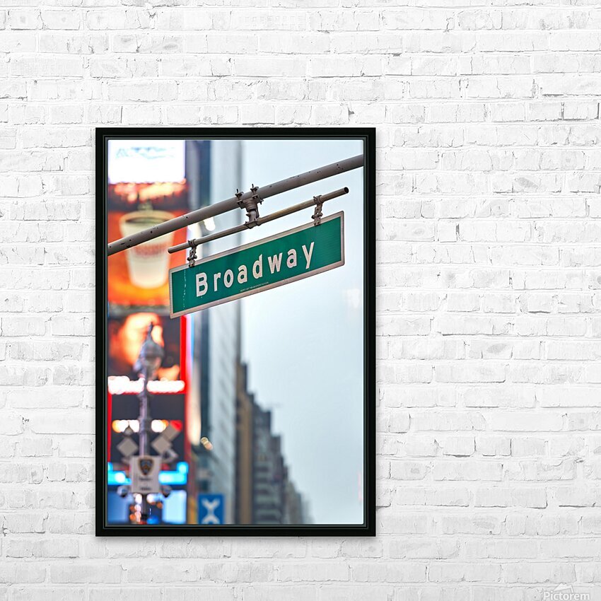 Broadway street sign in Manhattan New York City during the day – HD Metal Print 3