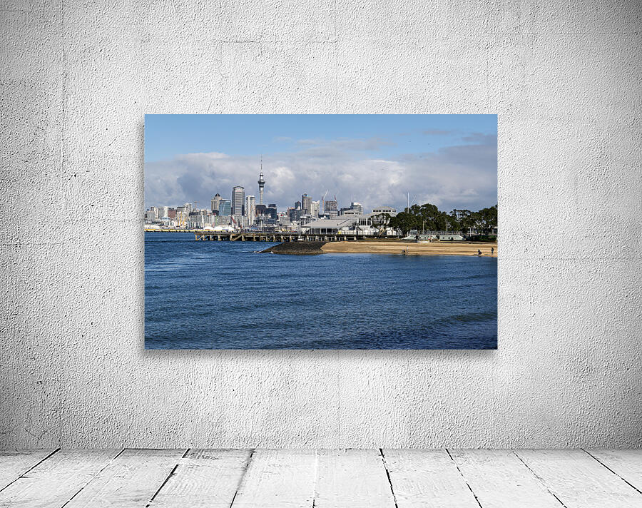 Auckland. New Zealand. The skyline of the city from Devonport Wall Preview