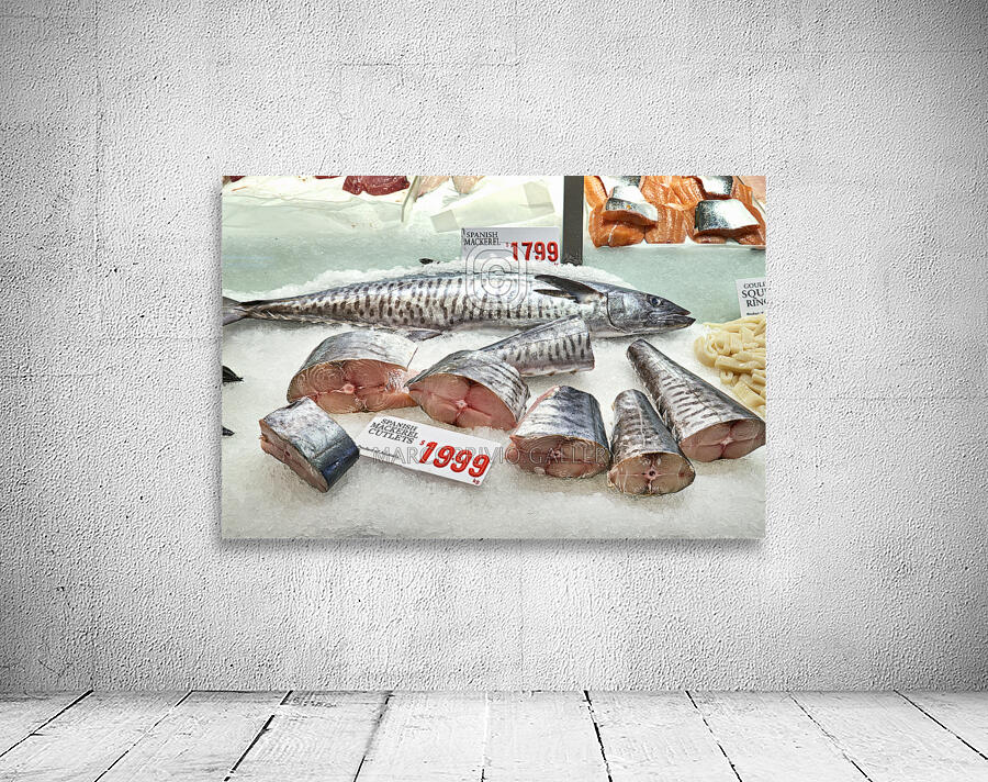Sydney. New South Wales. Australia. The Fish Market. Fresh mackerel Wall Preview