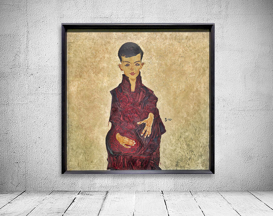 Egon Schiele - Portrait of Herbert Reiner Reiner Boy 1910 - Belvedere Museum Vienna Austria Wall Preview