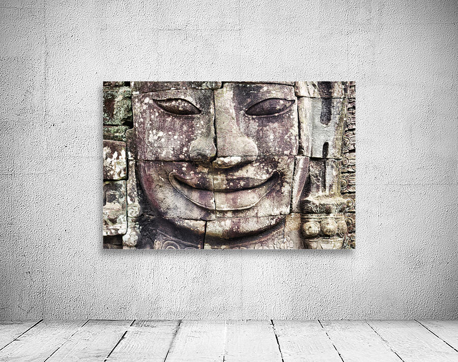 Bas relief at Angkor Thom Temple. Bayon. Siem Reap. Cambodia Wall Preview