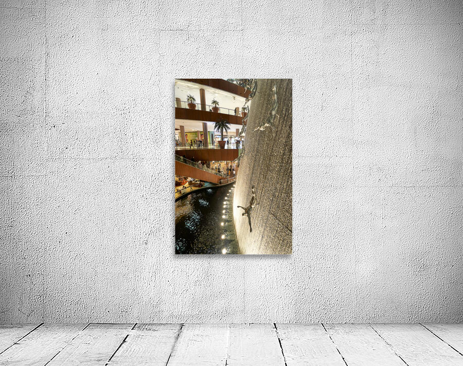 Dubai. UAE. The waterfall inside Dubai Mall Wall Preview