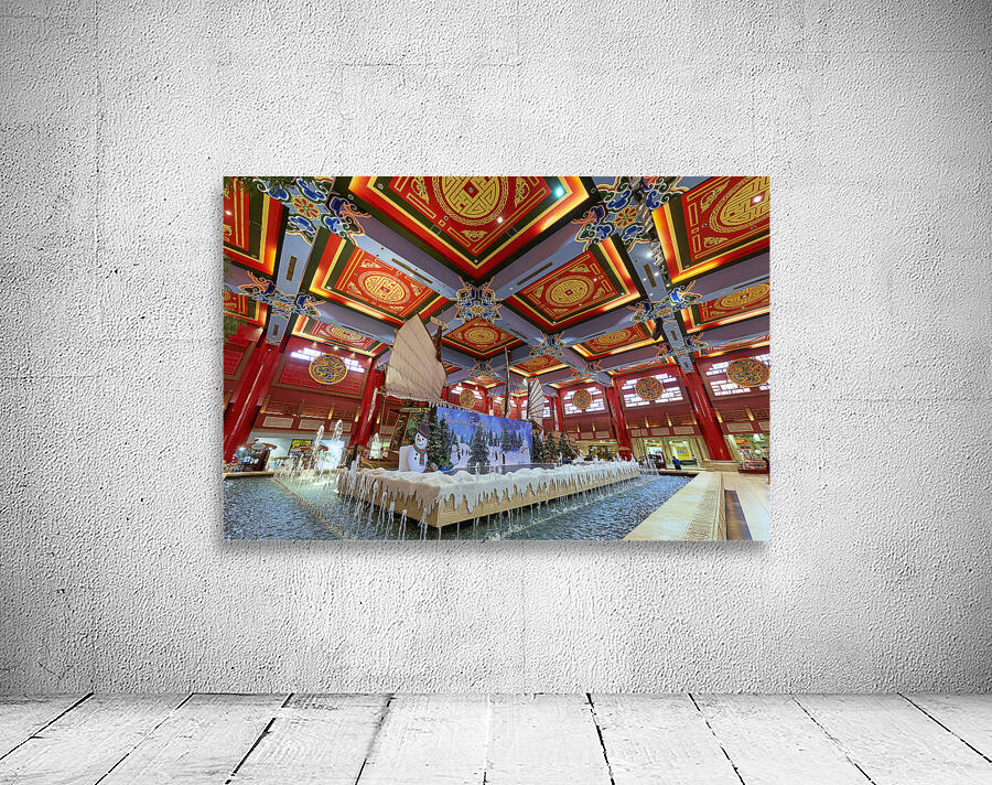 Dubai. UAE. IBN Battuta the world’s largest themed shopping mall. Wall Preview