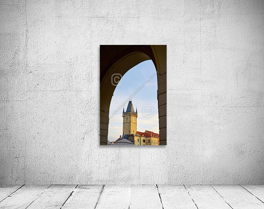 Czech Republic. Prague. The Old Town Hall in Old Town Square Wall Preview