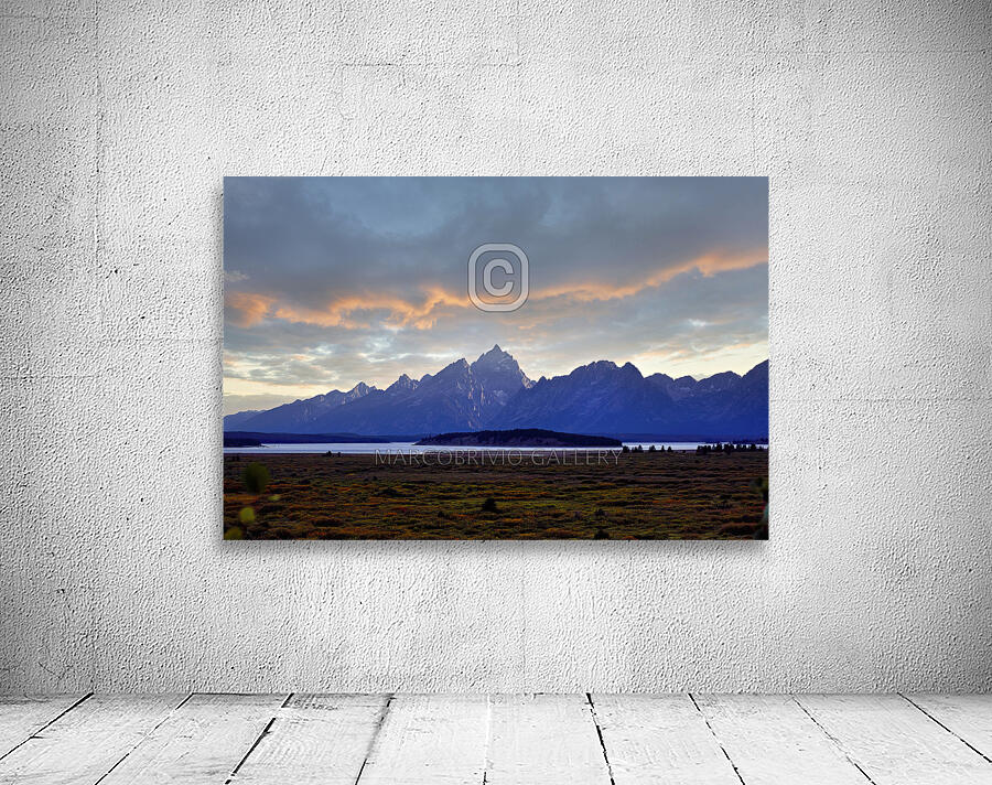 Grand Teton National Park at dusk. Wyoming. United States. Wall Preview
