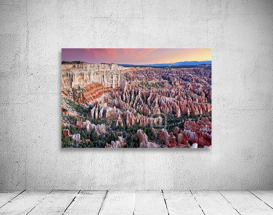 Sunrise at Bryce Point lookout in the Bryce Canyon National Park. Utah USA Wall Preview