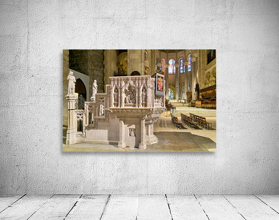 New York. Manhattan. United States. The Cathedral of St. John the Divine Wall Preview