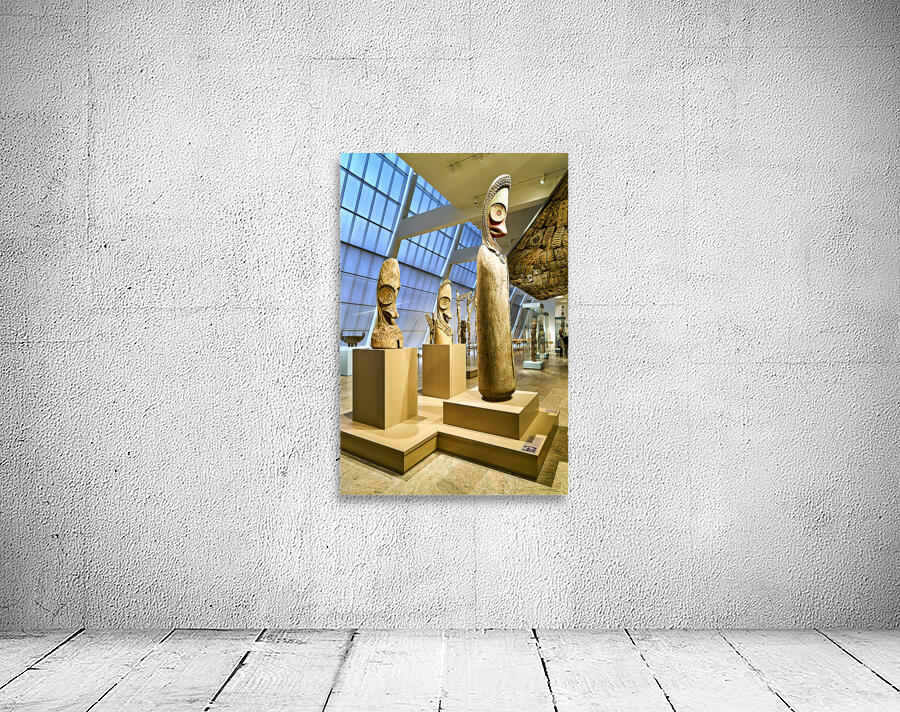 New York. Manhattan. United States. The Metropolitan Museum of Art. Oceanic Art in the Michael Rockfeller Wing Wall Preview