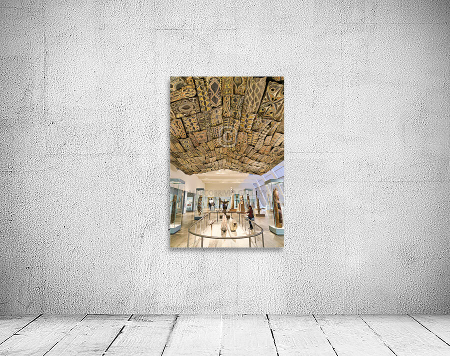 New York. Manhattan. United States. The Metropolitan Museum of Art. Oceanic Art in the Michael Rockfeller Wing Wall Preview