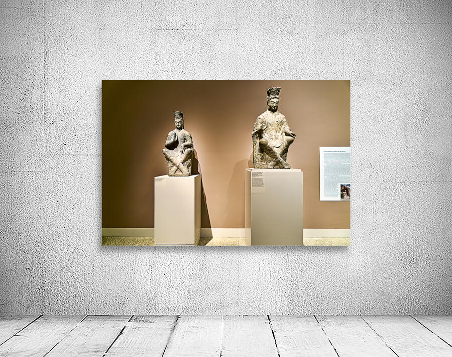 New York. Manhattan. United States. The Metropolitan Museum of Art. Asian Art Gallery. Bodhisattva with crossed ankles Wall Preview