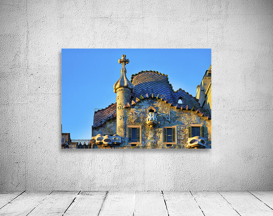 Barcelona. Catalonia. Spain. Casa Batllo is a renowned building located in the center of Barcelona and is one of Antoni Gaudi´s masterpieces Wall Preview