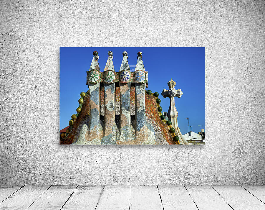 Barcelona. Catalonia. Spain. Casa Batllo is a renowned building located in the center of Barcelona and is one of Antoni Gaudi´s masterpieces Wall Preview