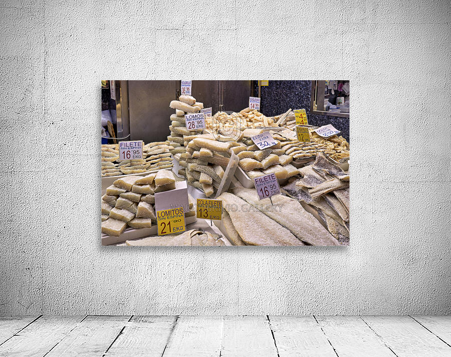 Barcelona. Catalonia. Spain. The Mercat de Sant Josep de la Boqueria. Fishmonger Wall Preview