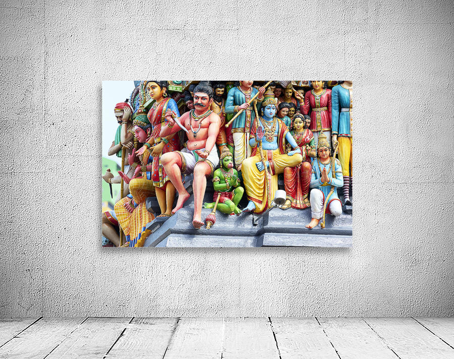 Singapore. Sri Mariamman Temple Wall Preview