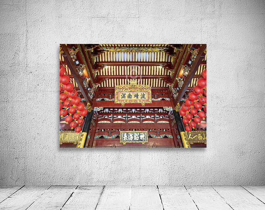 Singapore. Thian Hock Keng Temple Wall Preview