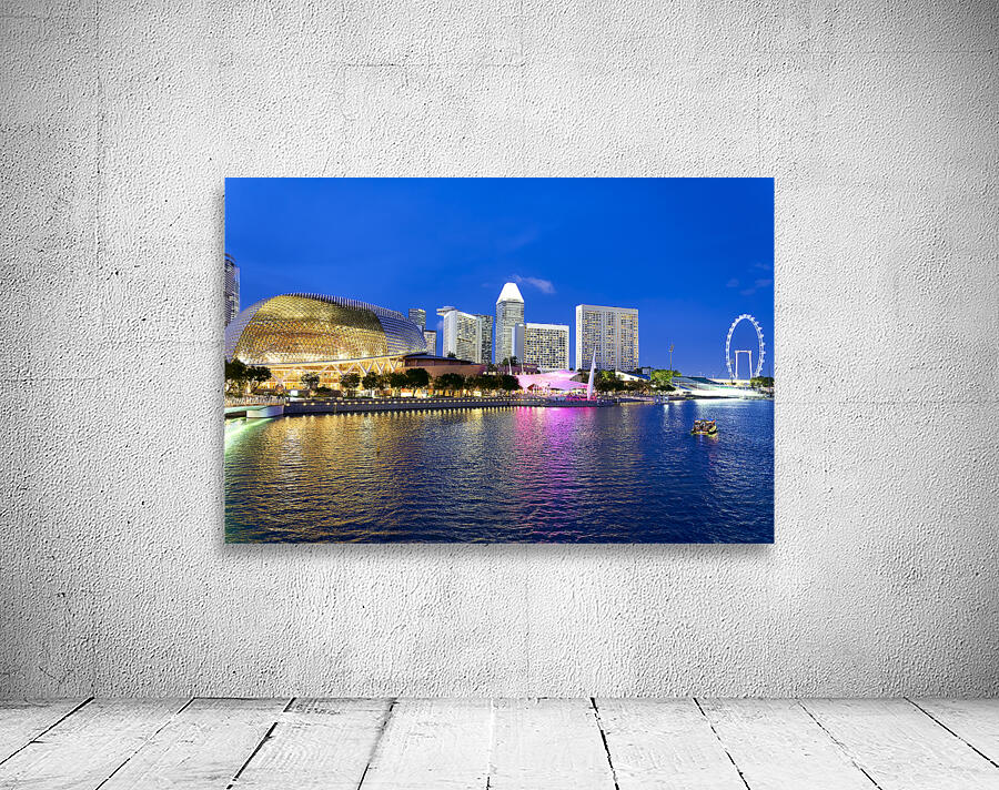 Singapore. Marina Bay at sunset Wall Preview