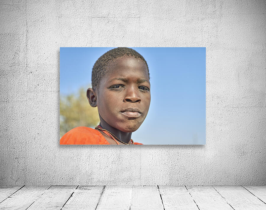 Namibia. Children in Palmwag Kunene Region Damaraland Wall Preview