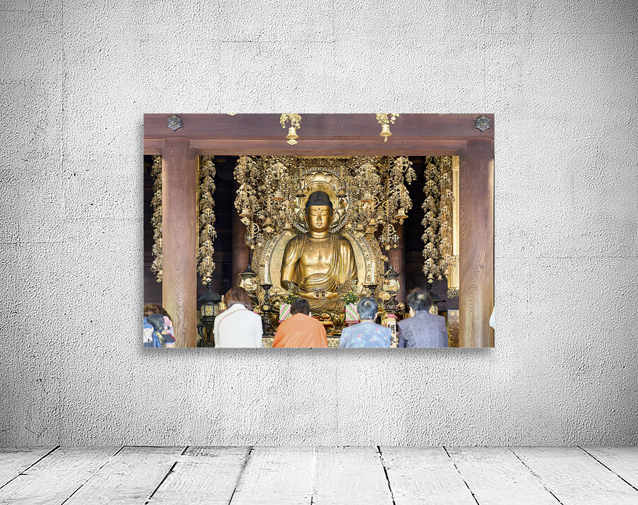 Japan. Kyoto. Buddha statue inside Chion-in temple Wall Preview