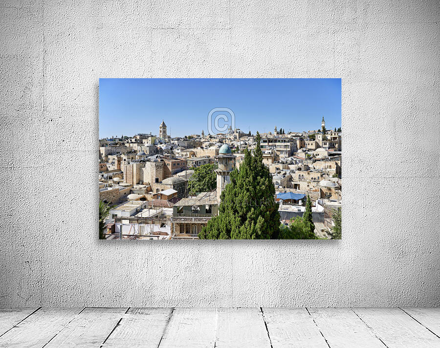 Jerusalem Israel. View of the old city Wall Preview