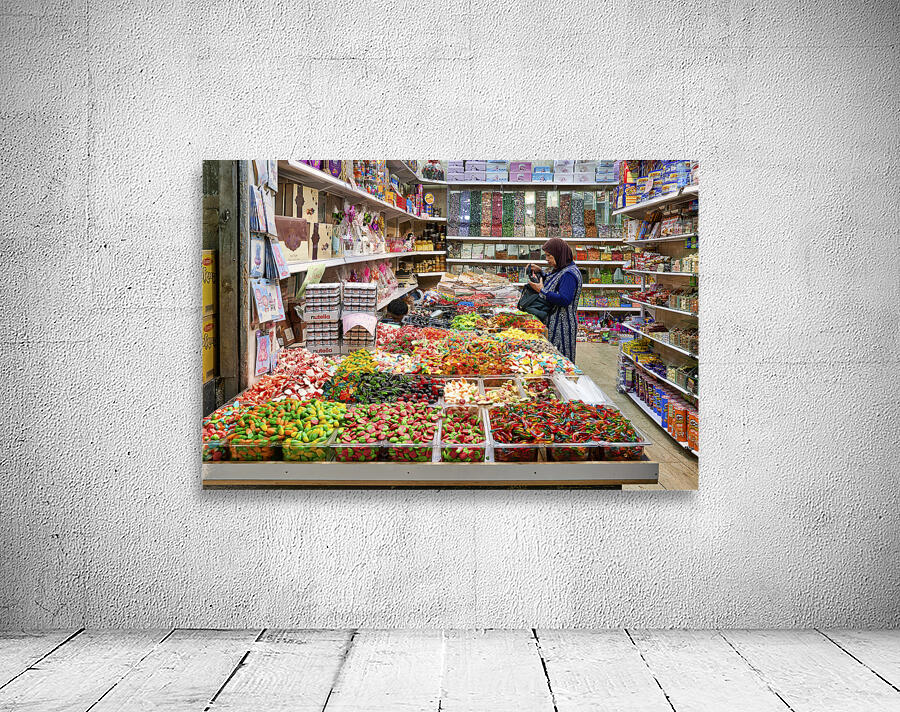 Jerusalem Israel. Grocer in the old city Wall Preview